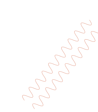 Illustration d'une spirale ondulée en dégradé rose et beige représentant l'énergie et le bien-être